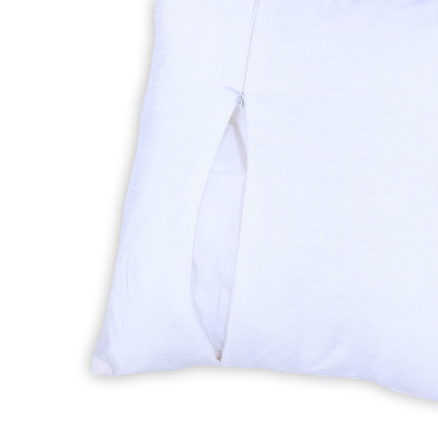 طقم غطاء وسادة مزخرف أنيق باللون الكريمي العاجي مقاس 16 × 16 بوصة مكون من قطعتين