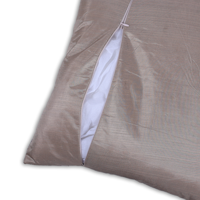 أناقة باللون الرمادي الداكن باللون الأبنوسي مقاس 16 × 16 سم طقم غطاء وسادة مزخرف مكون من قطعتين