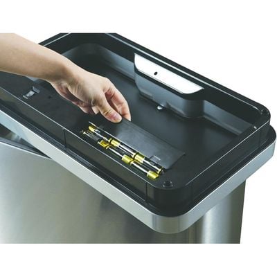 Eko Mirage Sensor Bin 30Lt, Stainless Steel, Matt S/S, 25 X 37 X 62 Cm