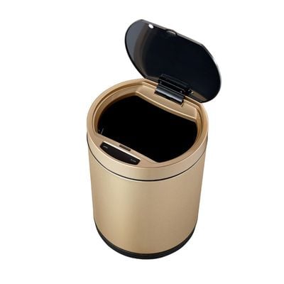 Eko Motion Sensor Operated Soft Open And Close Lid Round Bin 35L Gold Bin