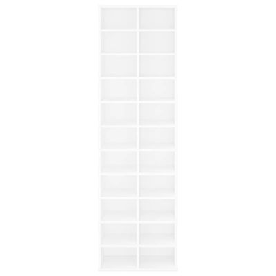 vidaXL Shoe Cabinet White 54x34x183 cm Engineered Wood