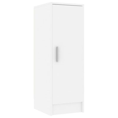 vidaXL Shoe Cabinet White 32x35x92 cm Engineered Wood