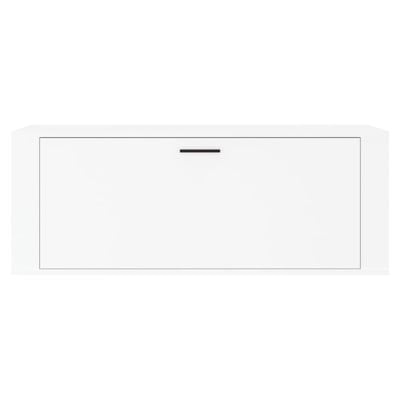 vidaXL Wall Shoe Cabinet White 100x35x38 cm Engineered Wood