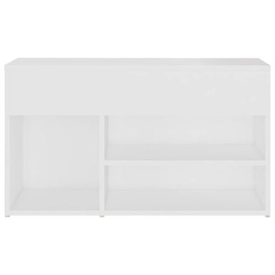 vidaXL Shoe Bench White 80x30x45 cm Engineered Wood