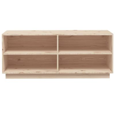 vidaXL Shoe Cabinet 110x34x45 cm Solid Wood Pine