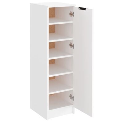 vidaXL Shoe Cabinet White 30x35x100 cm Engineered Wood