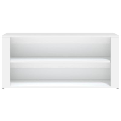 vidaXL Shoe Rack White 100x35x45 cm Engineered Wood