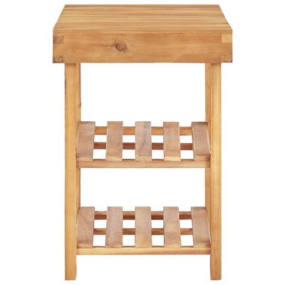 vidaXL Shoe Rack 70x32x46 cm Solid Acacia Wood