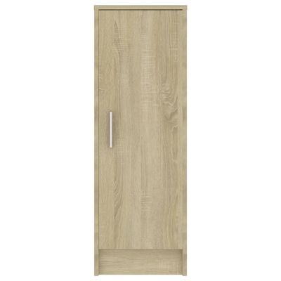 vidaXL Shoe Cabinet Sonoma Oak 32x35x92 cm Engineered Wood