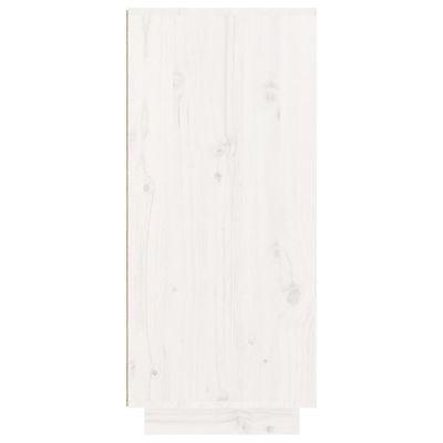 vidaXL Shoe Cabinet White 60x35x80 cm Solid Wood Pine