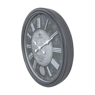 Elegance Wooden Wall Clock 6420  Italian Design 60cm Silent Silky Move Sub-Second hand