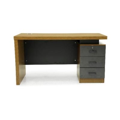 Executive Wooden office Desk Table with 3 Lockable Drawers Attractive Design, Manager Executive Desk Desktop Computer Table, Office Table, Boss Table, Study Table 140 cm