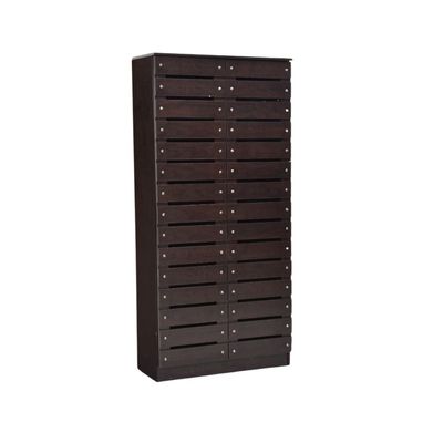 Household Large Capacity Storage Wooden Shoe Cabinet  Shoe Storage Cabinet,Shoe rack with 2 Door for entryway,Modern Design Furniture Shoe Storage Cabinet for Closet, Living Room, Bedroom, WENGE