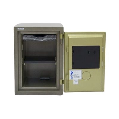 Modren Design Security Safe Locker Stainless Steel 57 KG -Green-Grey Color 2 Keys Safe Locker Box Fire Resistant, Waterproof