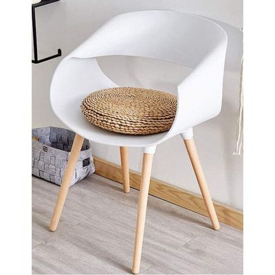 Maple Home Decoration Modern Plastic Arm Chair PP Molded Shell Lounge for Living Bedroom Kitchen Dining Waiting Room