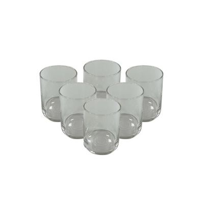 Borgonovo BIC.ELIXIR OF 270 Italian Low Glass Tumbler, Clear, 270 ml - Ideal for Juice, Water, and Cocktails Set of 6