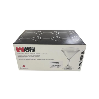 Borgonovo Cal.Martini 150ML Large Glass, Set Of 6