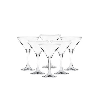 Borgonovo Martini 250ML Stemglass Large Glass, Set Of 6