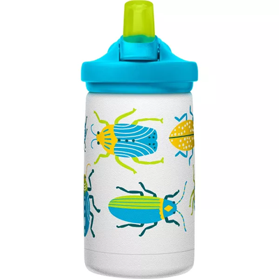 CamelBak Eddy+ Kids 12 oz Bottle, Insulated Stainless Steel with Straw Cap - Leak Proof When Closed,Bugs!