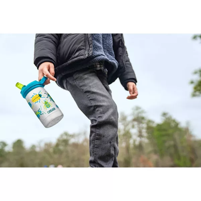 CamelBak Eddy+ Kids 12 oz Bottle, Insulated Stainless Steel with Straw Cap - Leak Proof When Closed,Bugs!