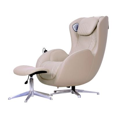 Nourest Orion 3D Rocking Recline Massage chair With Ottoman and Heating Therapy - Beige