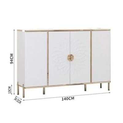 Shoe Cabinet Keeper Shoe Rack 140cm -White