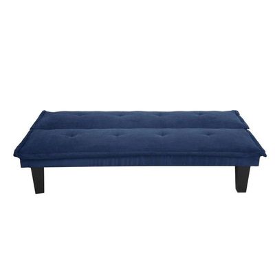 Modern Design SOFA CUM BED blue  3 Seater Sofa Soft Fabric 3-Seater Sofa,Made of finiest Fabric sofa cum bed is Foldable Futon Bed for Living Room  Blue 