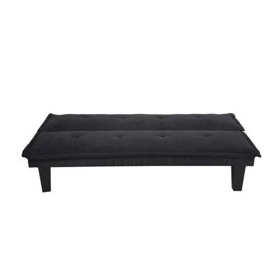 Modern Design SOFA CUM BED blue  3 Seater Sofa Soft Fabric 3-Seater Sofa,Made of finiest Fabric sofa cum bed is Foldable Futon Bed for Living Room  BLACK
