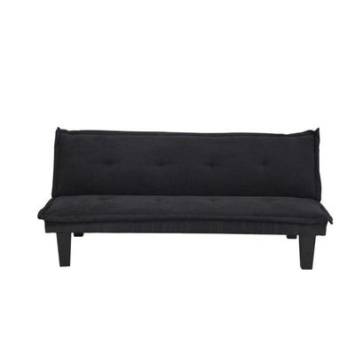 Modern Design SOFA CUM BED blue  3 Seater Sofa Soft Fabric 3-Seater Sofa,Made of finiest Fabric sofa cum bed is Foldable Futon Bed for Living Room  BLACK
