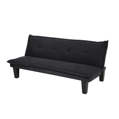 Modern Design SOFA CUM BED blue  3 Seater Sofa Soft Fabric 3-Seater Sofa,Made of finiest Fabric sofa cum bed is Foldable Futon Bed for Living Room  BLACK