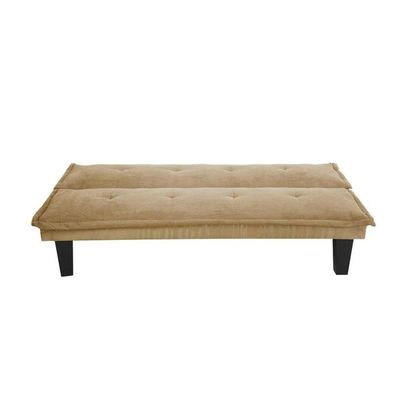 Modern Design SOFA CUM BED blue  3 Seater Sofa Soft Fabric 3-Seater Sofa,Made of finiest Fabric sofa cum bed is Foldable Futon Bed for Living Room  BEIGE