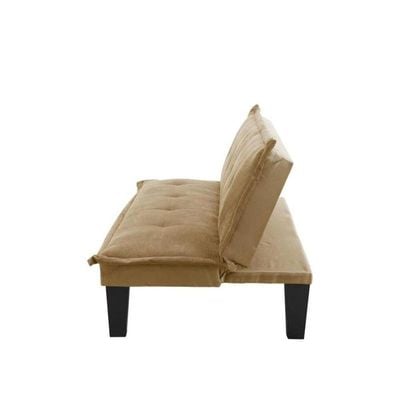 Modern Design SOFA CUM BED blue  3 Seater Sofa Soft Fabric 3-Seater Sofa,Made of finiest Fabric sofa cum bed is Foldable Futon Bed for Living Room  BEIGE