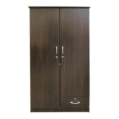 2 Door Wooden Wardrobe Cabinet Cupboard Engineered Wood Perfect Modern Stylish Heavy Duty (WENGE)