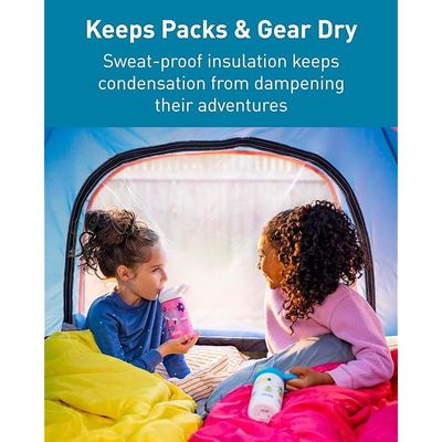 Camelbak Eddy+ Kids 12 Oz Bottle, Insulated Stainless Steel With Straw Cap - Leak Proof When Closed,Bugs!