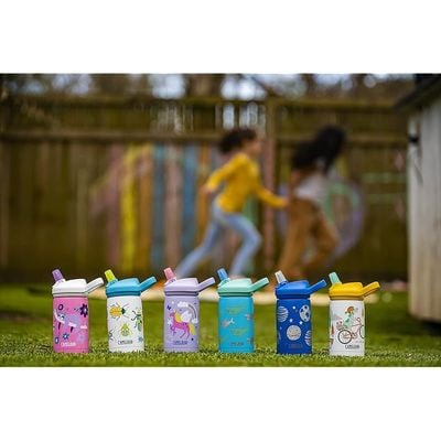 Camelbak Eddy+ Kids 12 Oz Bottle, Insulated Stainless Steel With Straw Cap - Leak Proof When Closed,Bugs!