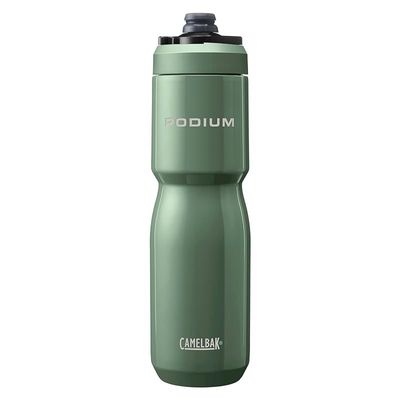 Camelbak Podium Steel Insulated Stainless Steel Bike Water Bottle For Cycling, Fitness &Amp; Sports- Fits Most Bike Cages, 22Oz - Moss