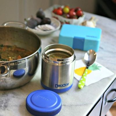 Yumbox Zuppa - Wide Mouth Thermal Food Jar 14 Oz. (1.75 Cups)- Triple Insulated Stainless Steel Food Container - Stays Hot 6 Hours Or Cold For 12 Hours - Leak Proof (Neptune Blue)