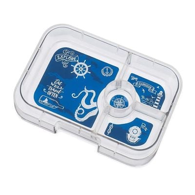 Yumbox Tapas Large Size 4 Compartment Leakproof Bento Lunch Box For Kids, Teens And Adults (Portofino Blue)