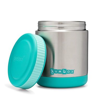 Yumbox Zuppa - Wide Mouth Thermal Food Jar 14 Oz. (1.75 Cups)- Triple Insulated Stainless Steel Food Container - Stays Hot 6 Hours Or Cold For 12 Hours - Leak Proof-Caicos Aqua