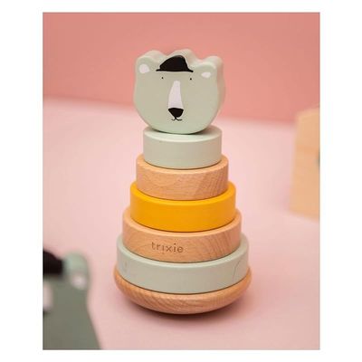Wooden Stacking Toy - Mr. Polar Bear