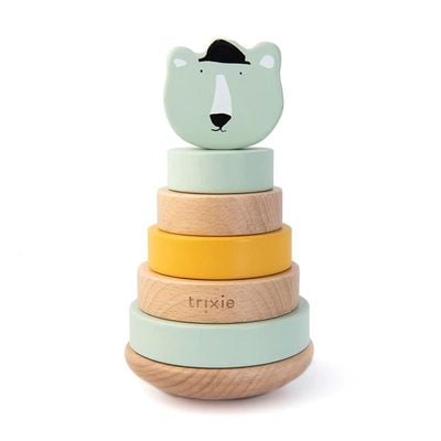 Wooden Stacking Toy - Mr. Polar Bear