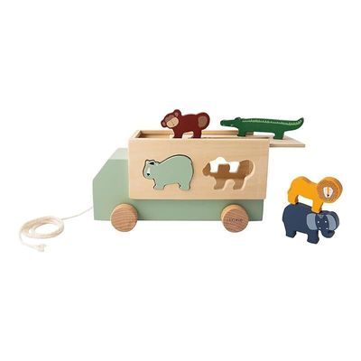 Wooden Animal Truck