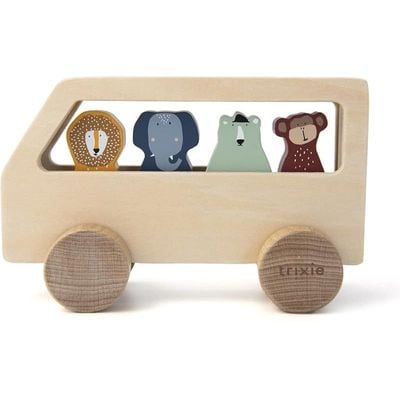 Wooden Animal Bus