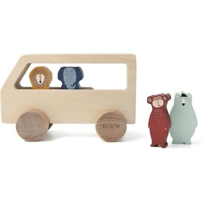 Wooden Animal Bus