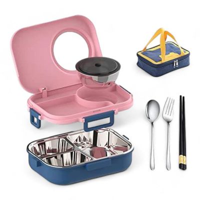 Stainless Steel Yellow Tiffin Box Lunch Box Kids Adults