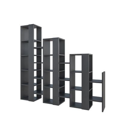 Mourah Lift Separator Bookcase - Anthracite - 2 Years Warranty