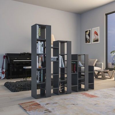 Lift Separator Bookcase - Anthracite - 2 Years Warranty