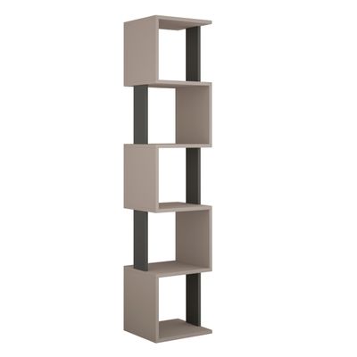 Mourah Piri Bookcase - Light Mocha /Anthracite - 2 Years Warranty