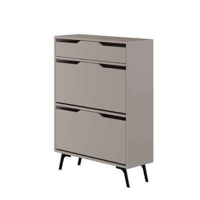 Mourah Asta Shoe Cabinet -12 Pairs- Light Mocha - 2 Years Warranty