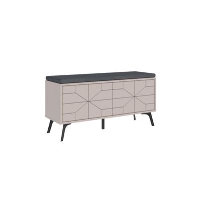 Mourah Dune Bench & Shoe Cabinet - 8 Pairs- Light Mocha - 2 Years Warranty